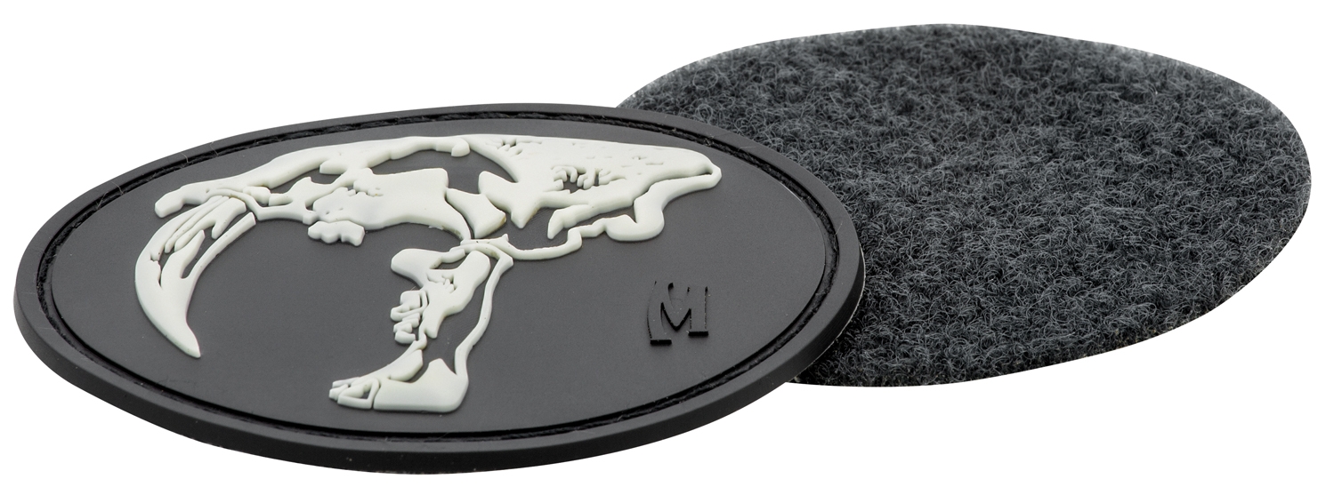 Maxpedition Rubber Patch SABERTOOTH SKULL Glow